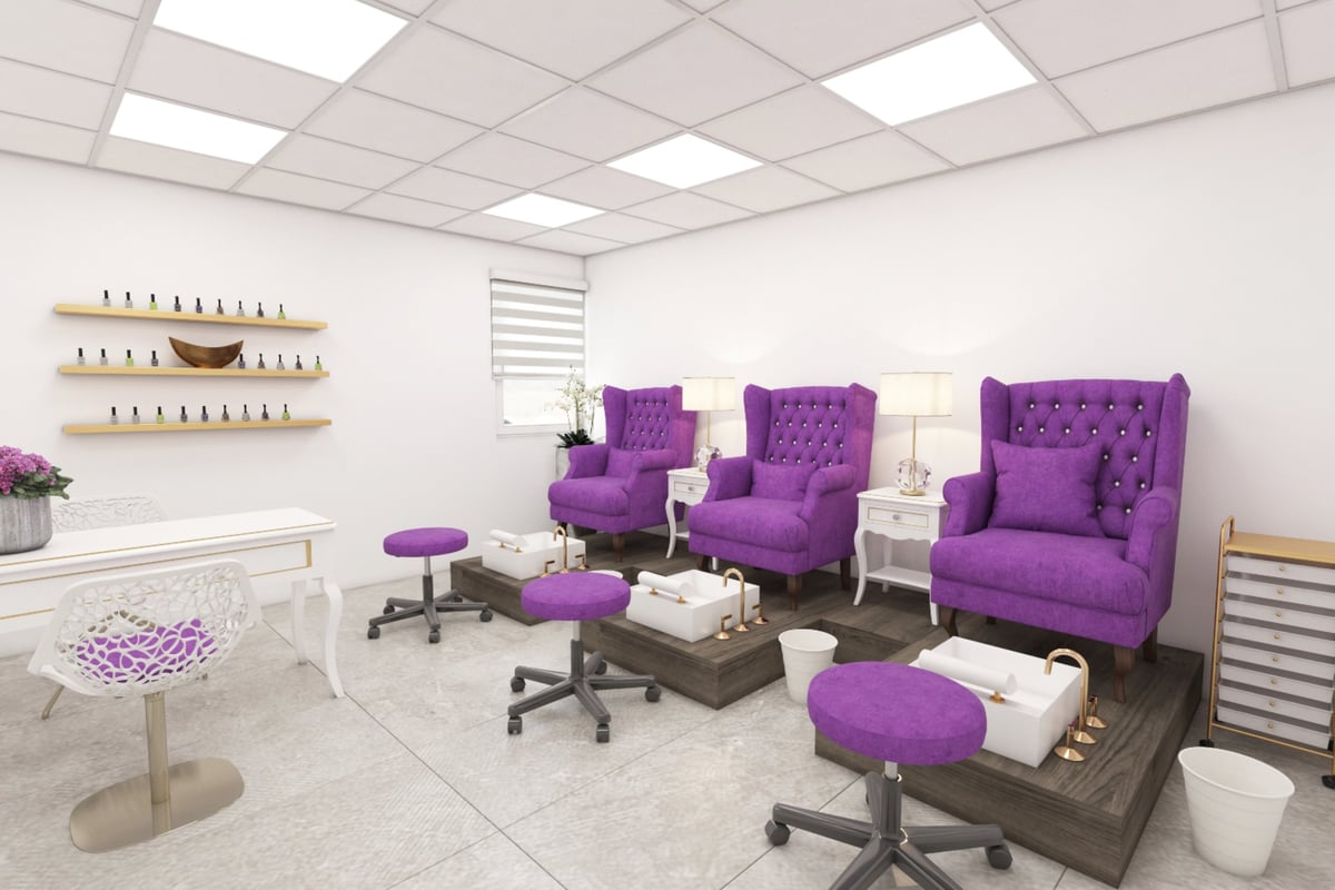 Commercial lease solicitors for nail salons advising on salon premises leases including nail bar desks, manicure stations, pedicure chairs, and client seating areas for independent nail technicians and nail bar operators across England and Wales