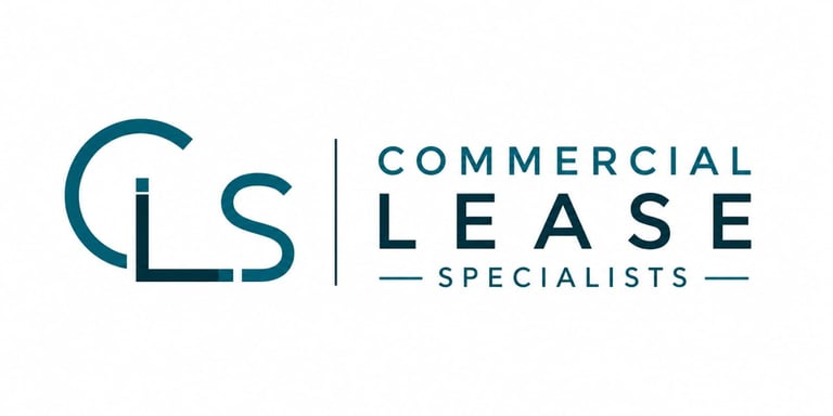CLS Commercial Lease Specialists logo with blue text and geometric design